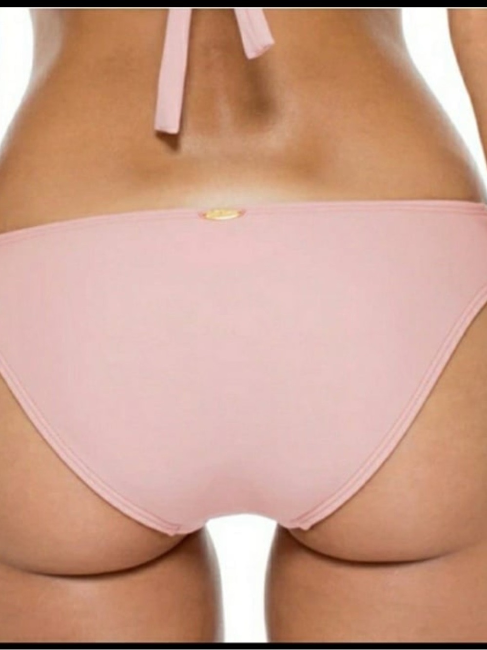 NWT Luli fama Miami Mambo Full Bottom Bikini Bottom in Rosa/Pink, size Small